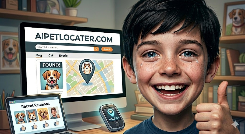 Lost Pet Finder AI — Find My Lost Dog Fast | AI Pet Locater